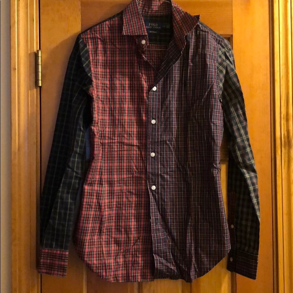 Polo Christmas themed button down (never worn)